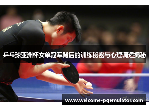 乒乓球亚洲杯女单冠军背后的训练秘密与心理调适揭秘