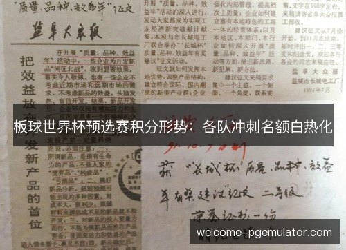 板球世界杯预选赛积分形势：各队冲刺名额白热化